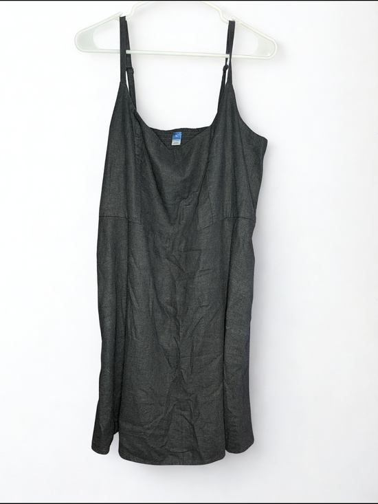 Old Navy Dresses & Skirts - Old Navy Black Linen Blend Dress W/ Adjustable Straps